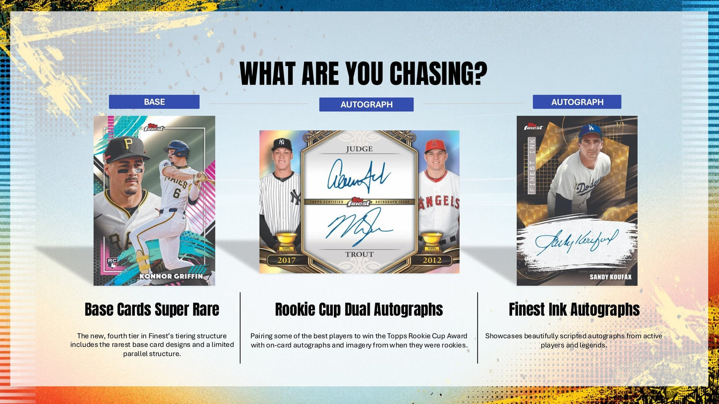 2026 Topps Finest Baseball Hobby Box (Presale 7/8)