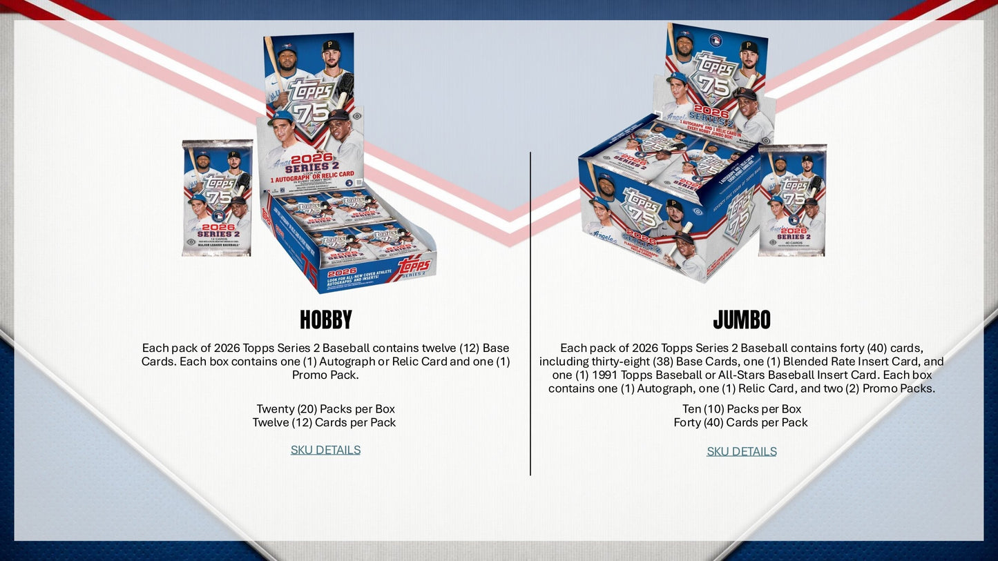 2026 Topps Series 2 Baseball Jumbo Box