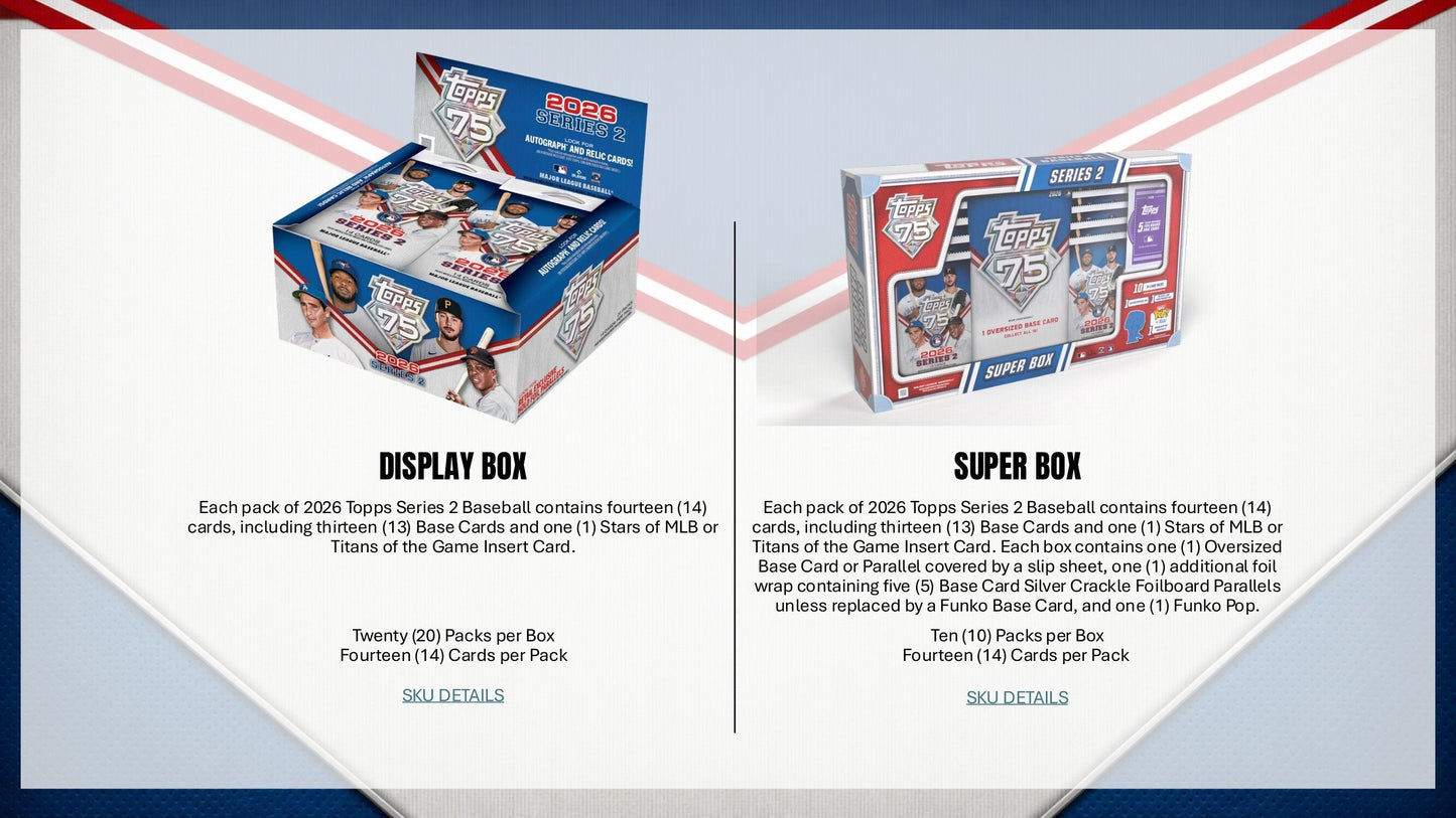 2026 Topps Series 2 Baseball Jumbo Box